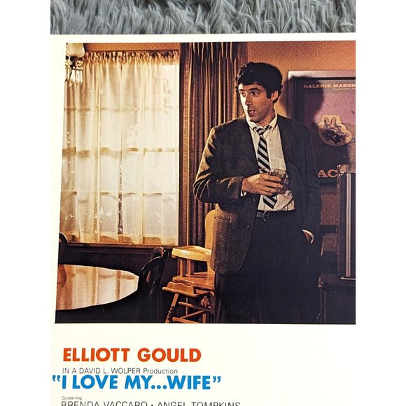 I Love My Wife Universal Pictures 1970 Elliot Gould Movie Lobby Card Poster VTG - Picture 7 of 7